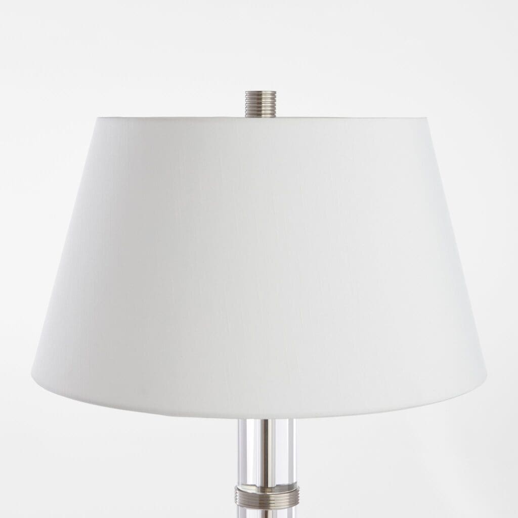 Cyan Design 11712 Silvia Table Lamp - Polished Nickel , Acrylic And White