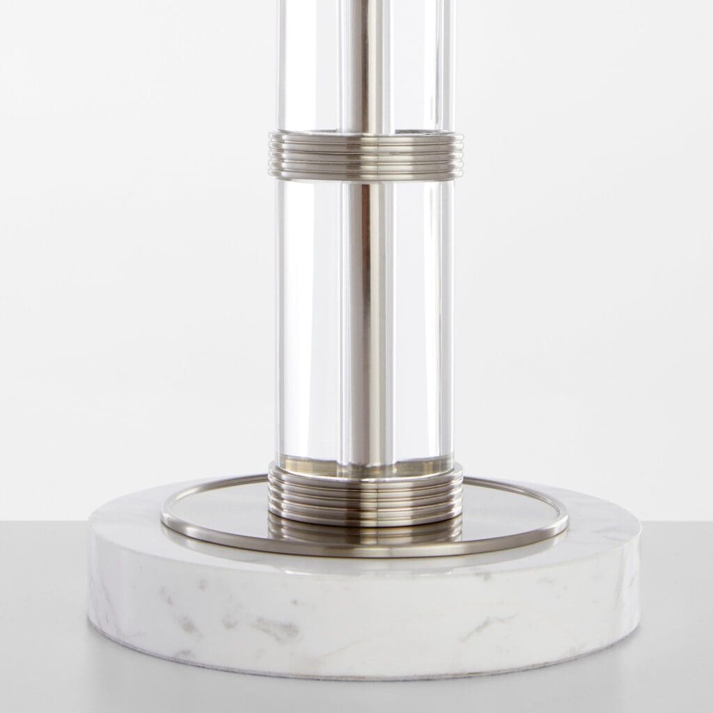 Cyan Design 11712 Silvia Table Lamp - Polished Nickel , Acrylic And White