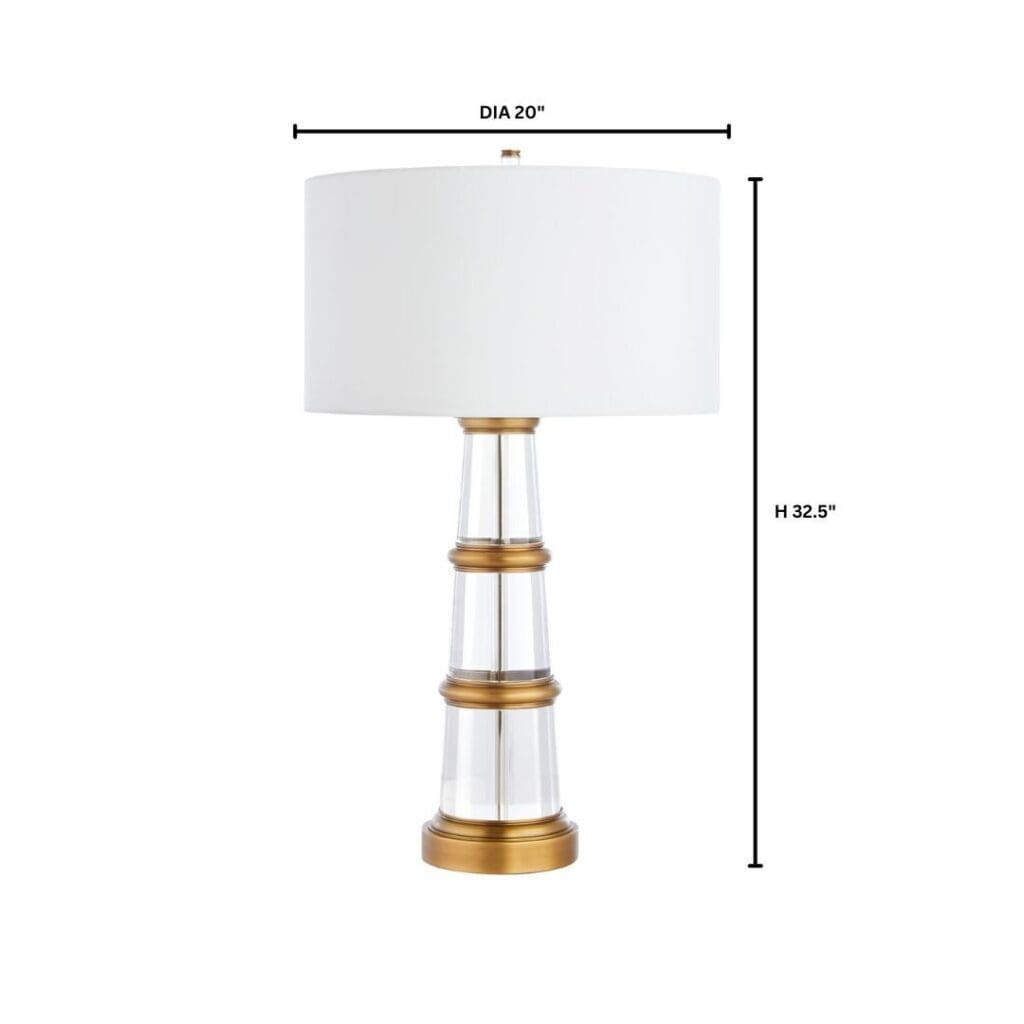 Cyan Design 11713 Bellamy Table Lamp - Crystal And Brass