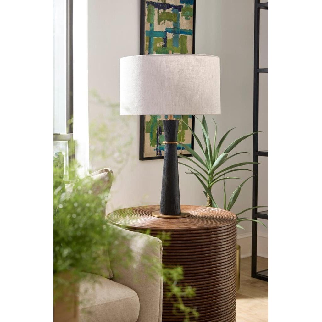 Cyan Design 11714 Wright Table Lamp - Black and Brass