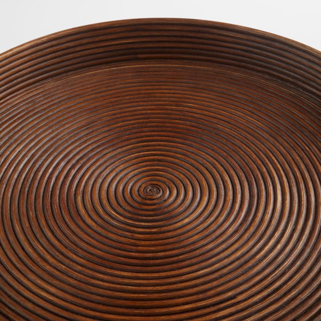 Cyan Design 11717 Papeete Round Tray - Brown - Large