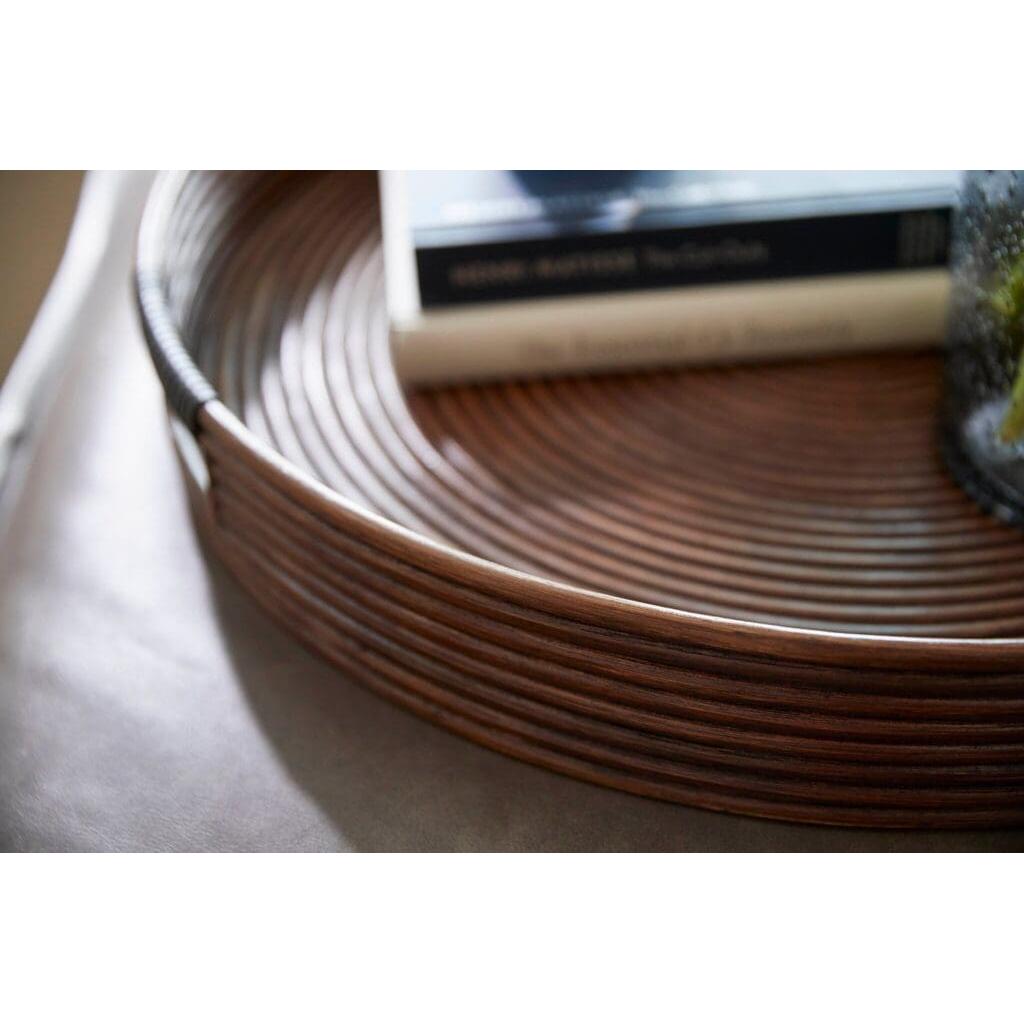 Cyan Design 11717 Papeete Round Tray - Brown - Large