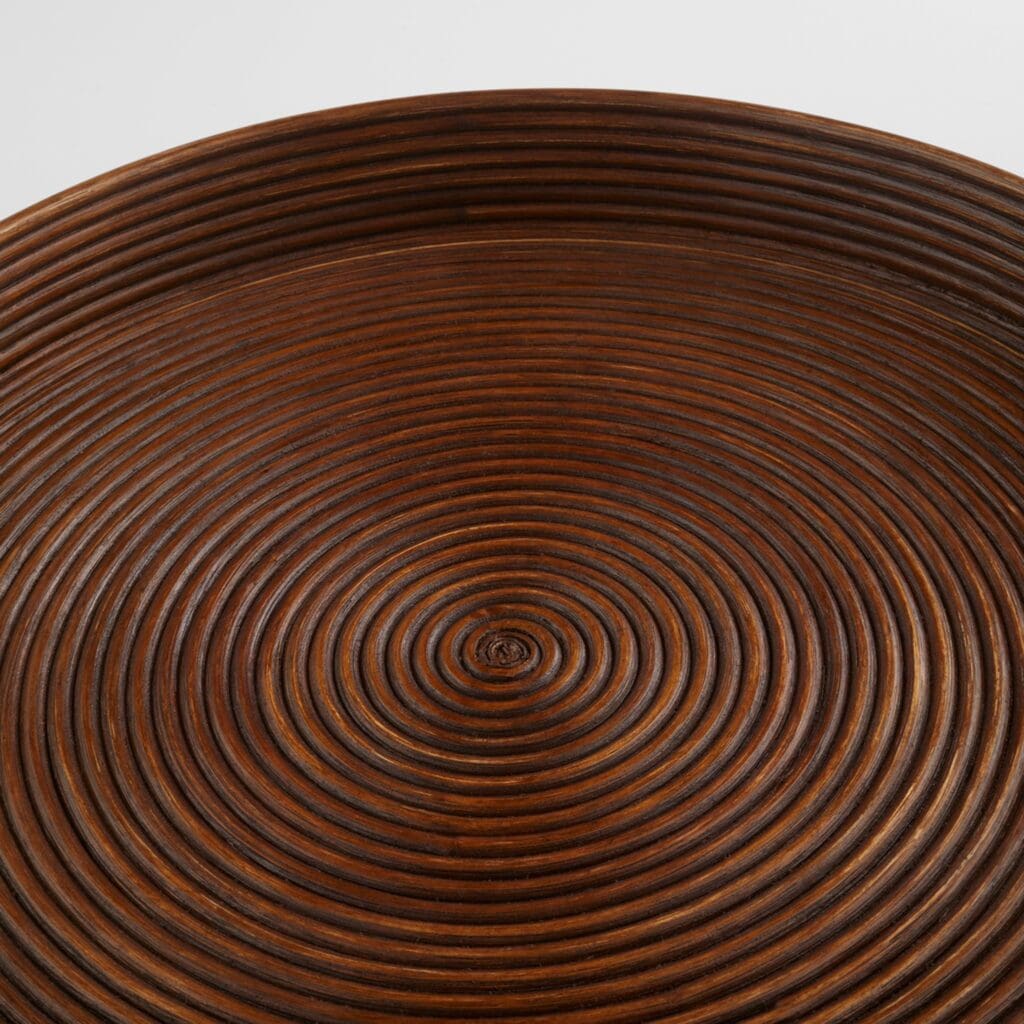 Cyan Design 11718 Papeete Round Tray - Brown - Small