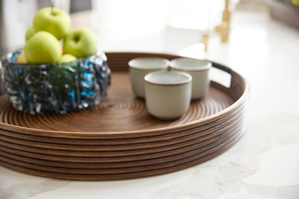 Cyan Design 11718 Papeete Round Tray - Brown - Small