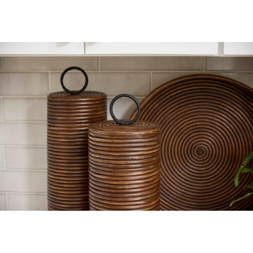 Cyan Design 11719 Papeete Canister Decorative Jar - Brown - Large