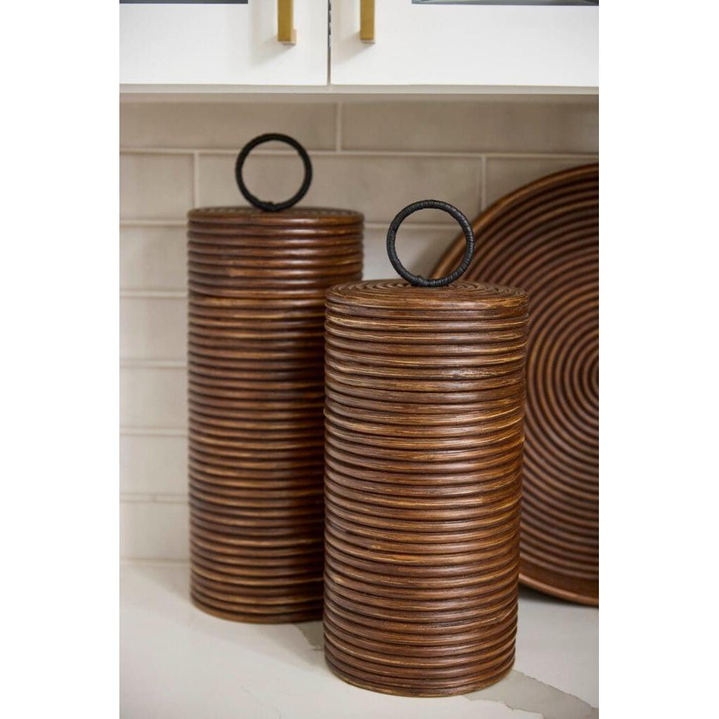 Cyan Design 11719 Papeete Canister Decorative Jar - Brown - Large