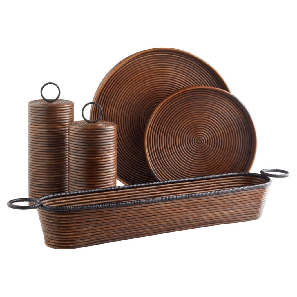 Cyan Design 11719 Papeete Canister Decorative Jar - Brown - Large