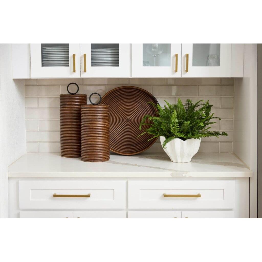 Cyan Design 11720 Papeete Canister Decorative Jar - Brown - Small