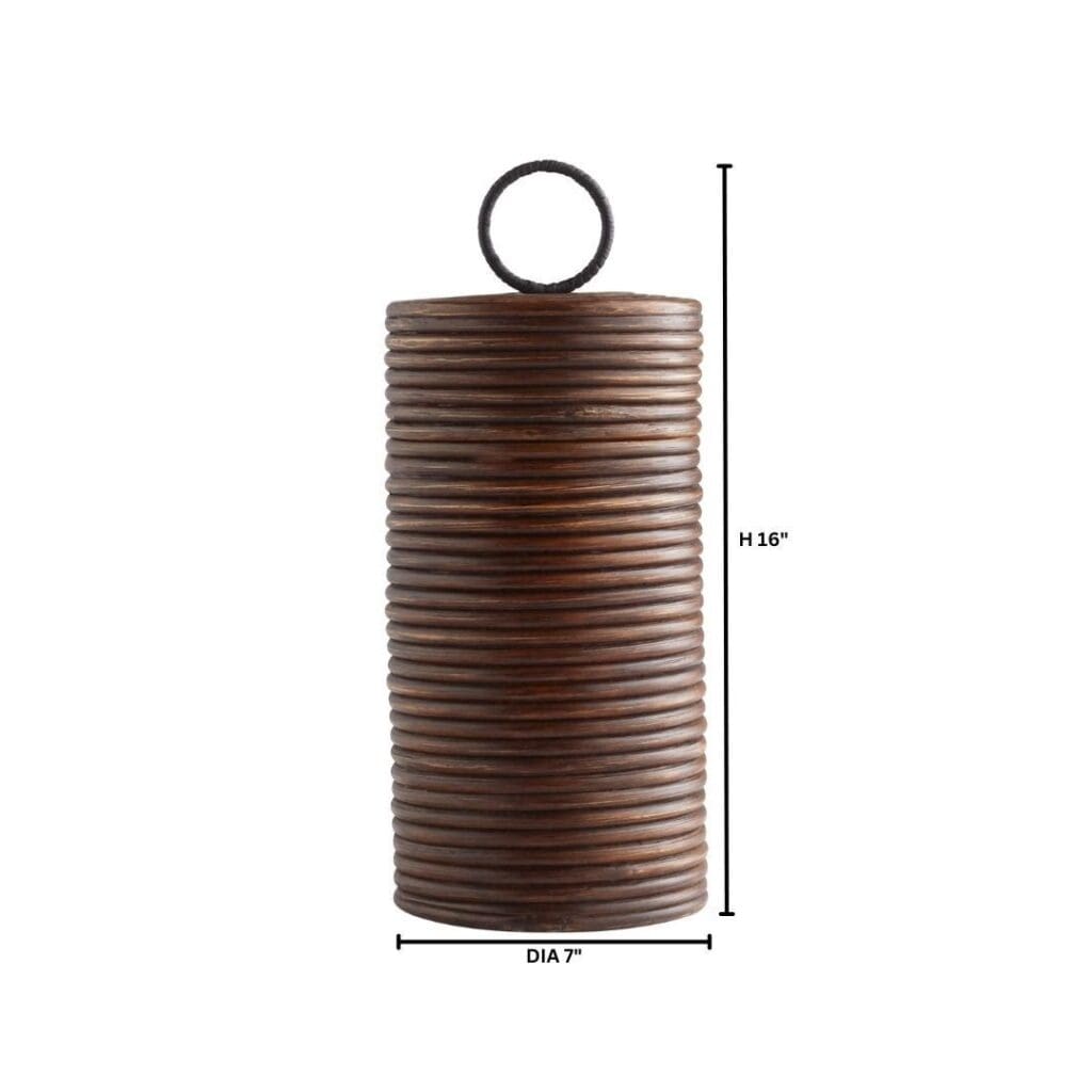 Cyan Design 11720 Papeete Canister - Brown - Small