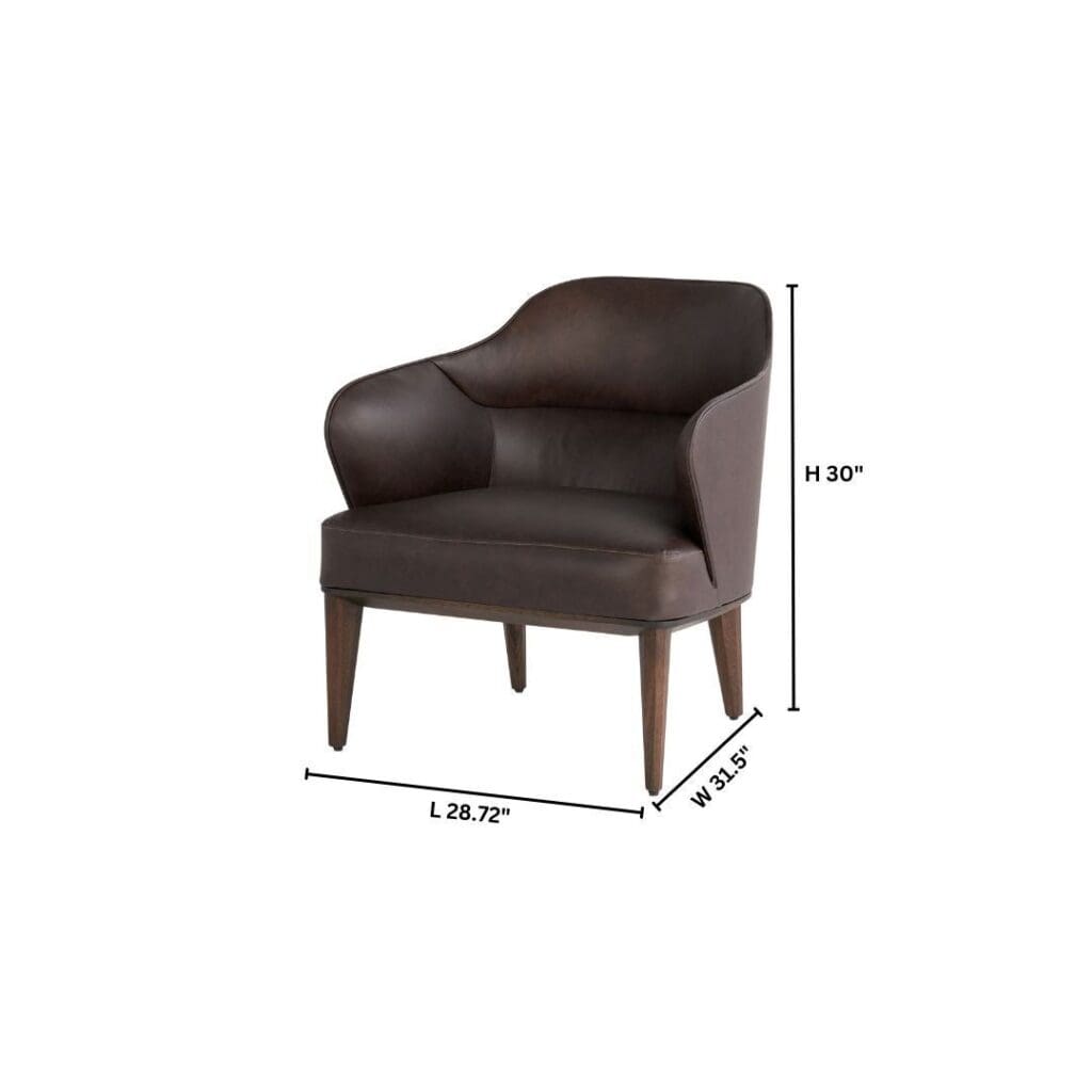 Cyan Design 11725 Agata Chair - Dark Brown