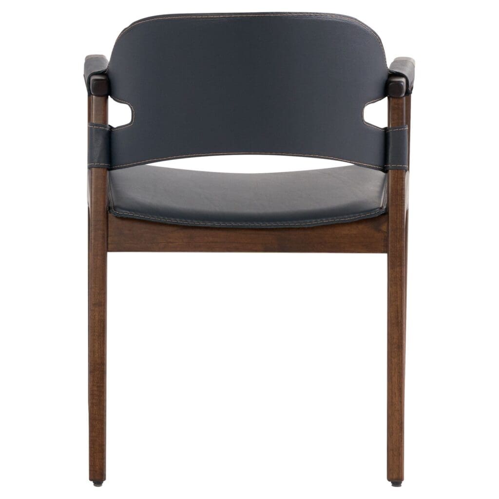 Cyan Design 11727 Boss Chair - Medium Brown And Navy