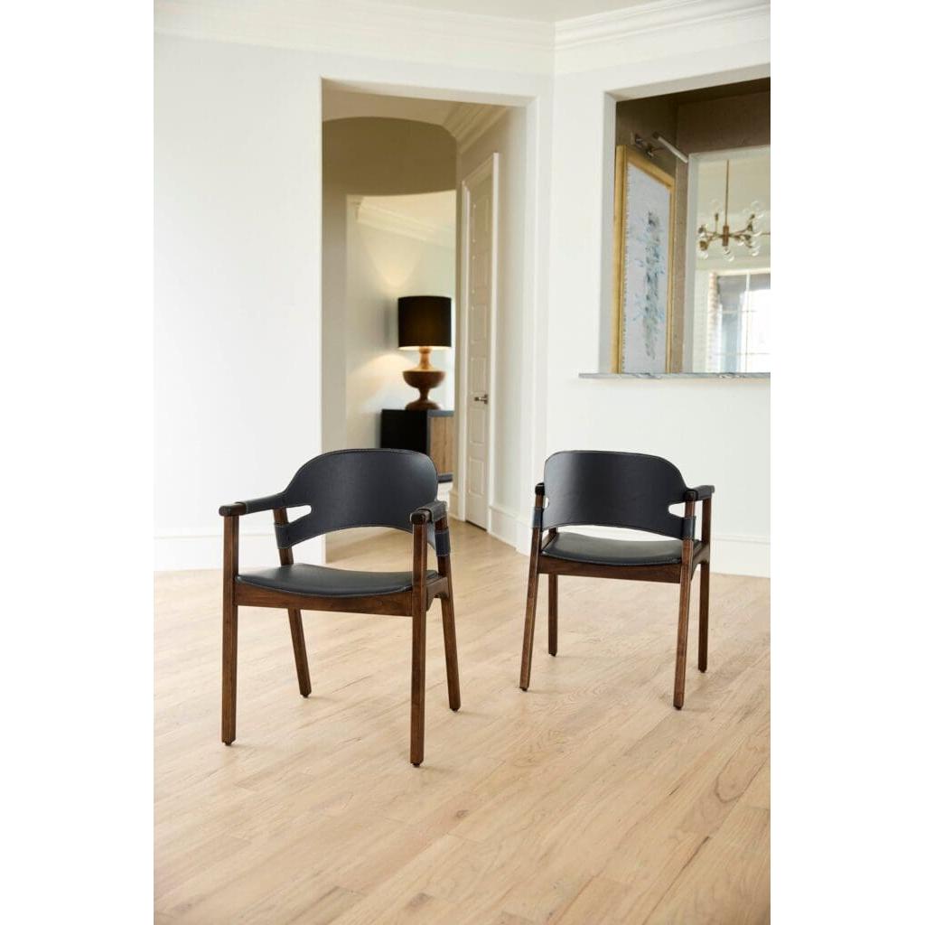 Cyan Design 11727 Boss Chair - Medium Brown And Navy