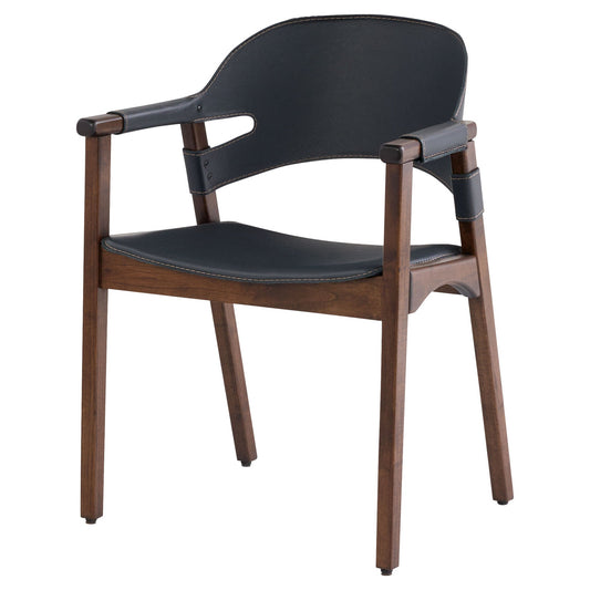 Cyan Design 11727 Boss Chair - Medium Brown And Navy