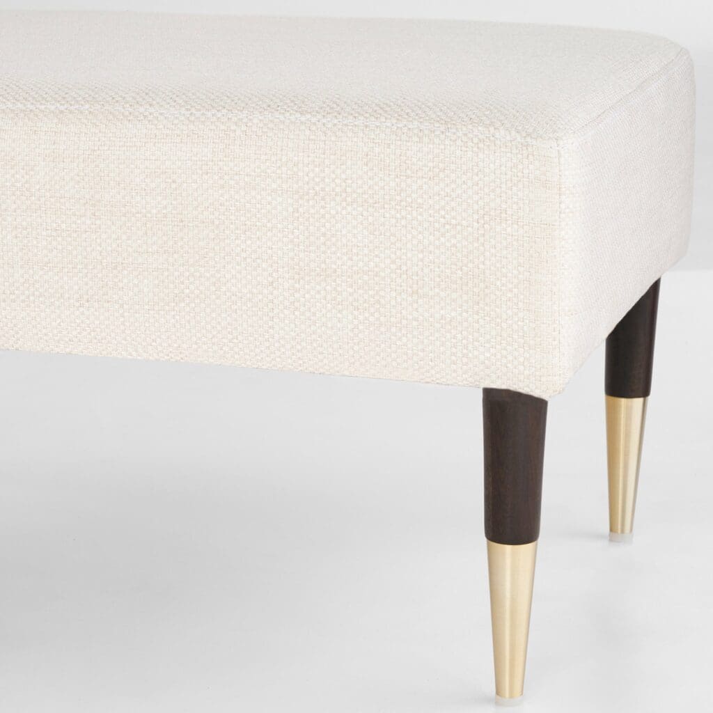 Cyan Design 11728 Oscar Ottoman - Dark Brown And Cream