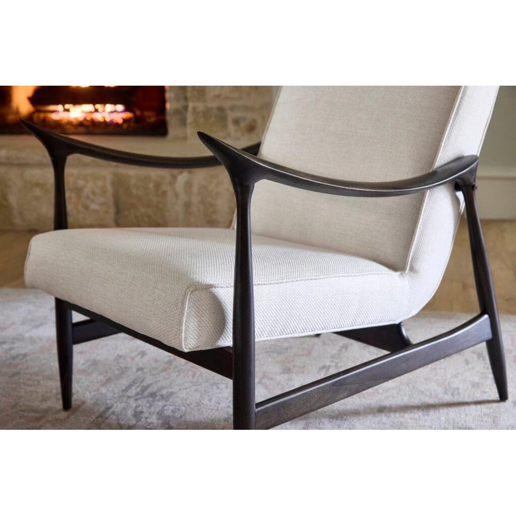 Cyan Design 11729 Oscar Arm Chair - Dark Brown And Cream