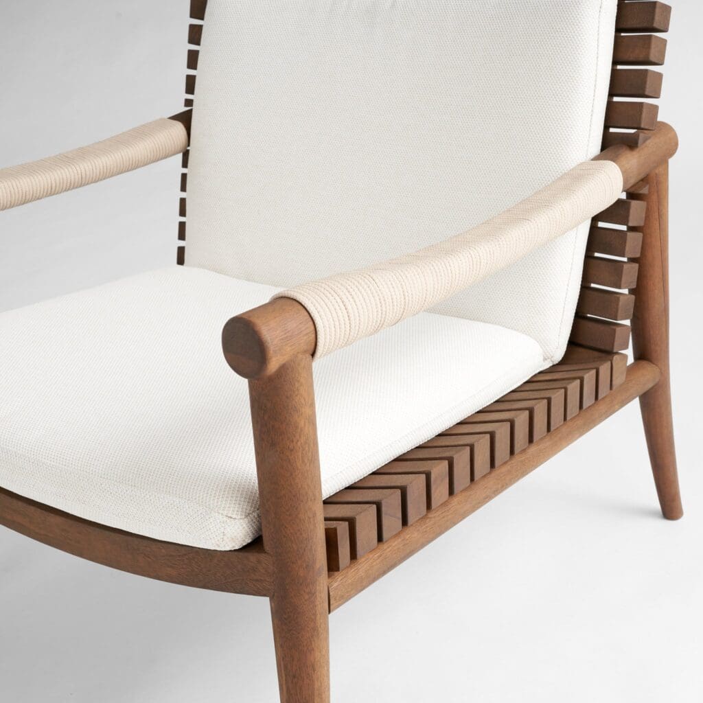 Cyan Design 11736 Acqua Chair - Teak And Off-White