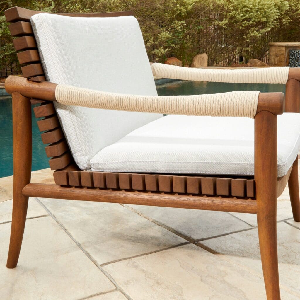 Cyan Design 11736 Acqua Chair - Teak And Off-White