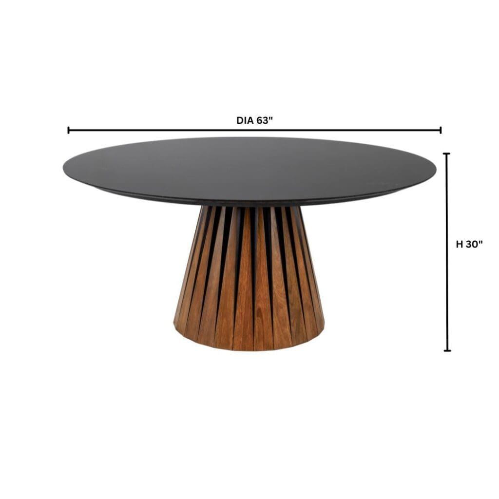 Cyan Design 11743 Bourbon Dining Table - Medium Brown And Black