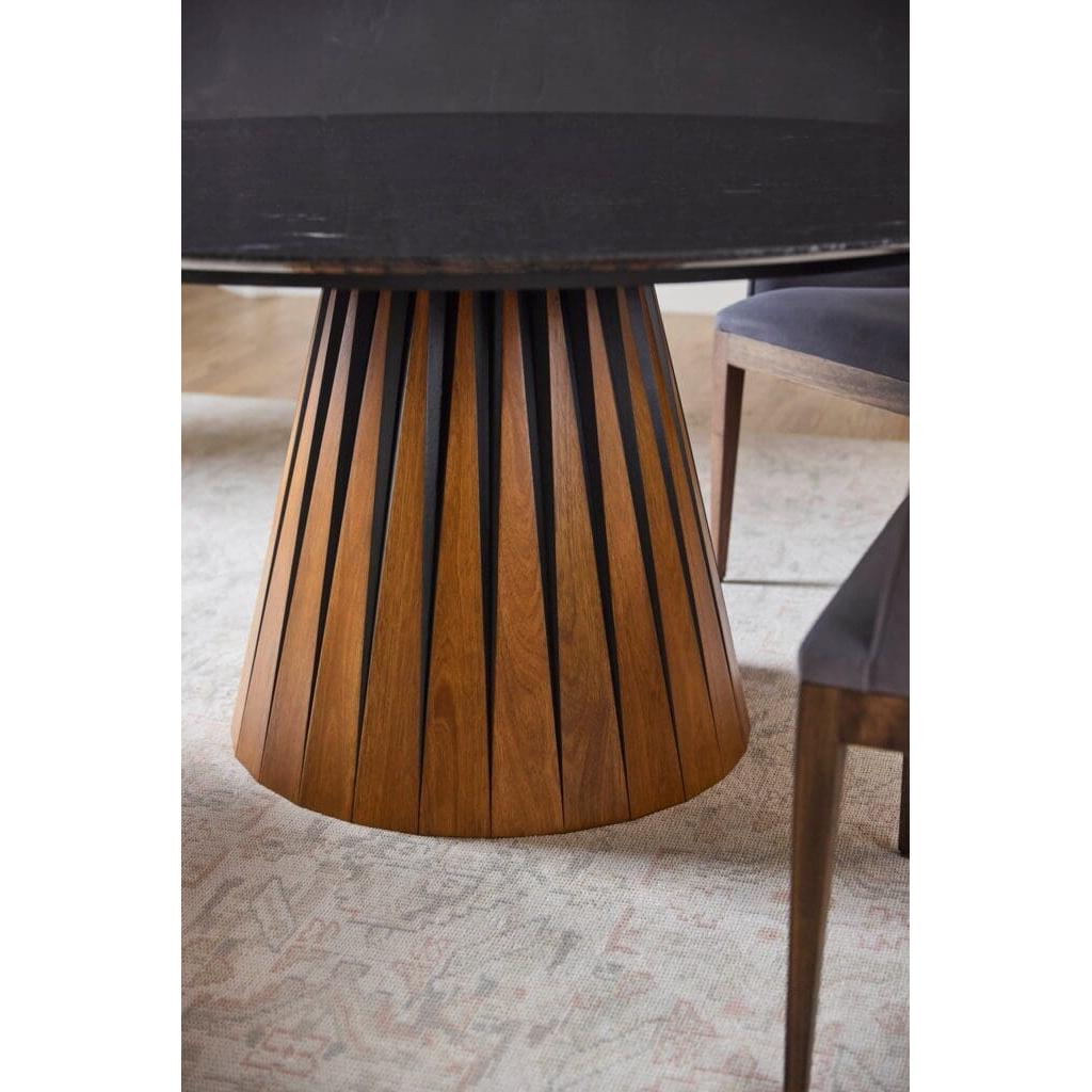 Cyan Design 11743 Bourbon Dining Table - Medium Brown And Black