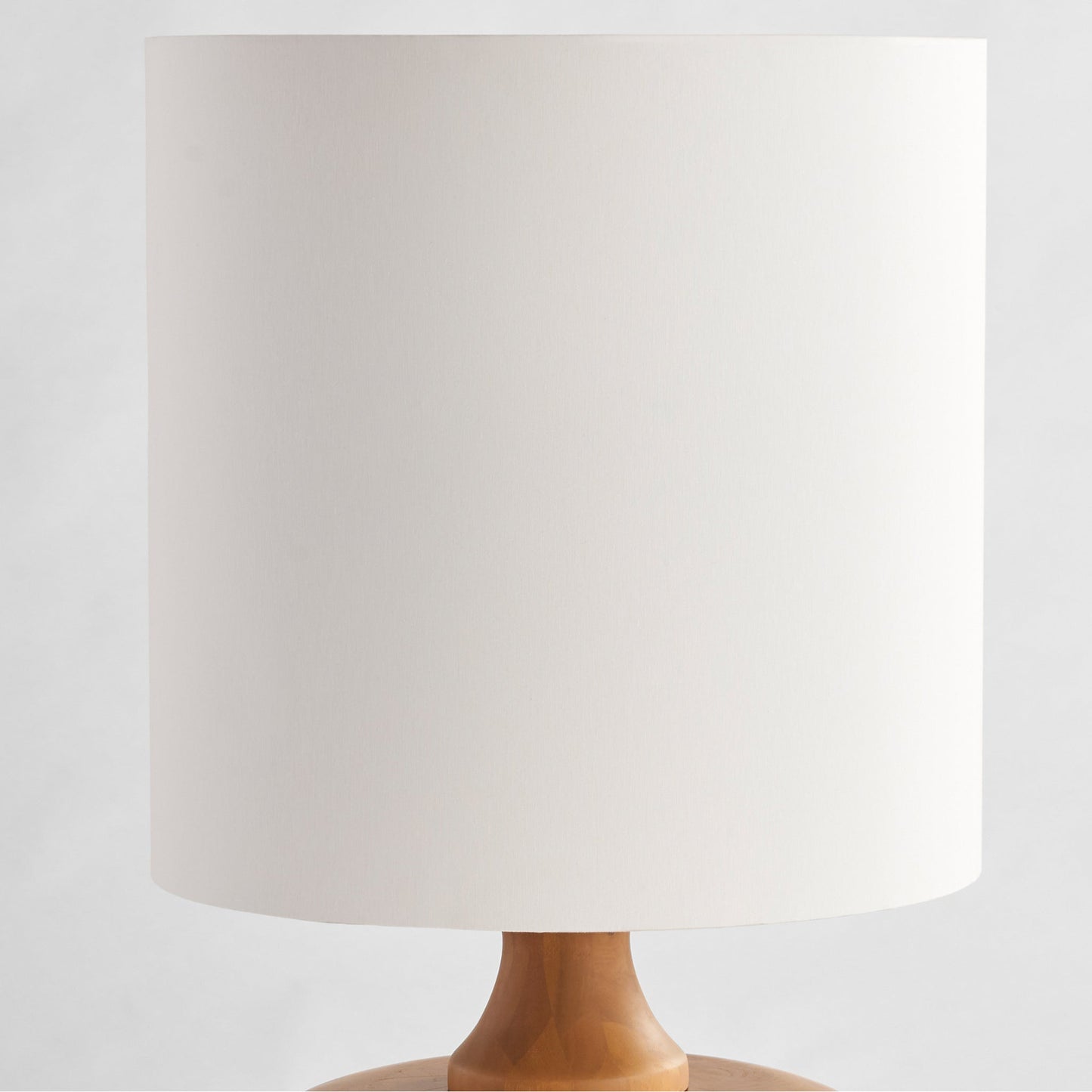 Cyan Design 11744 Egg Table Lamp - Natural Wood, White Linen Shade