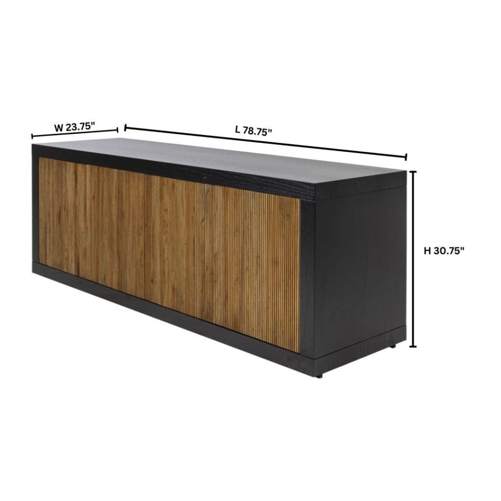 Cyan Design 11752 Belluno Credenza - Medium Brown And Black