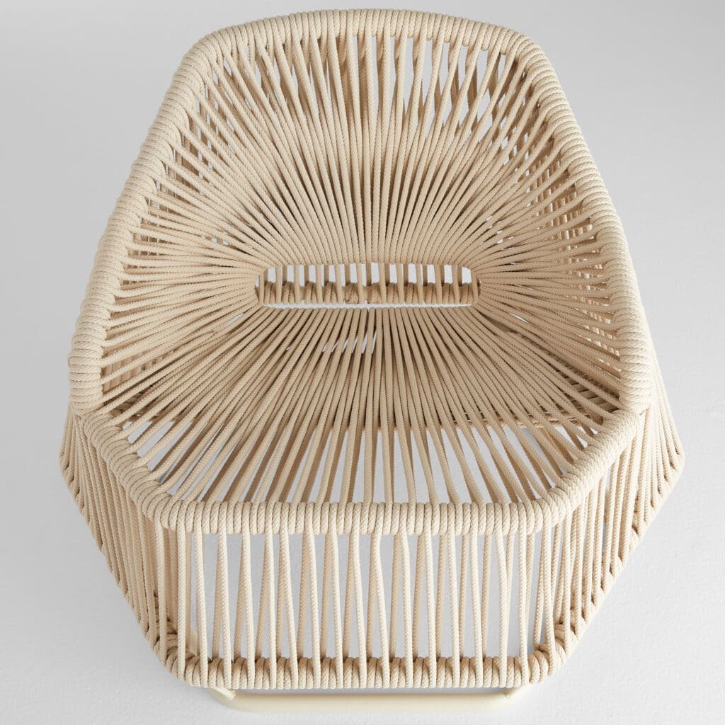 Cyan Design 11754 Hexagon Arm Chair - Natural