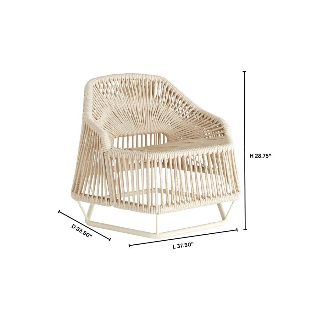 Cyan Design 11754 Hexagon Arm Chair - Natural