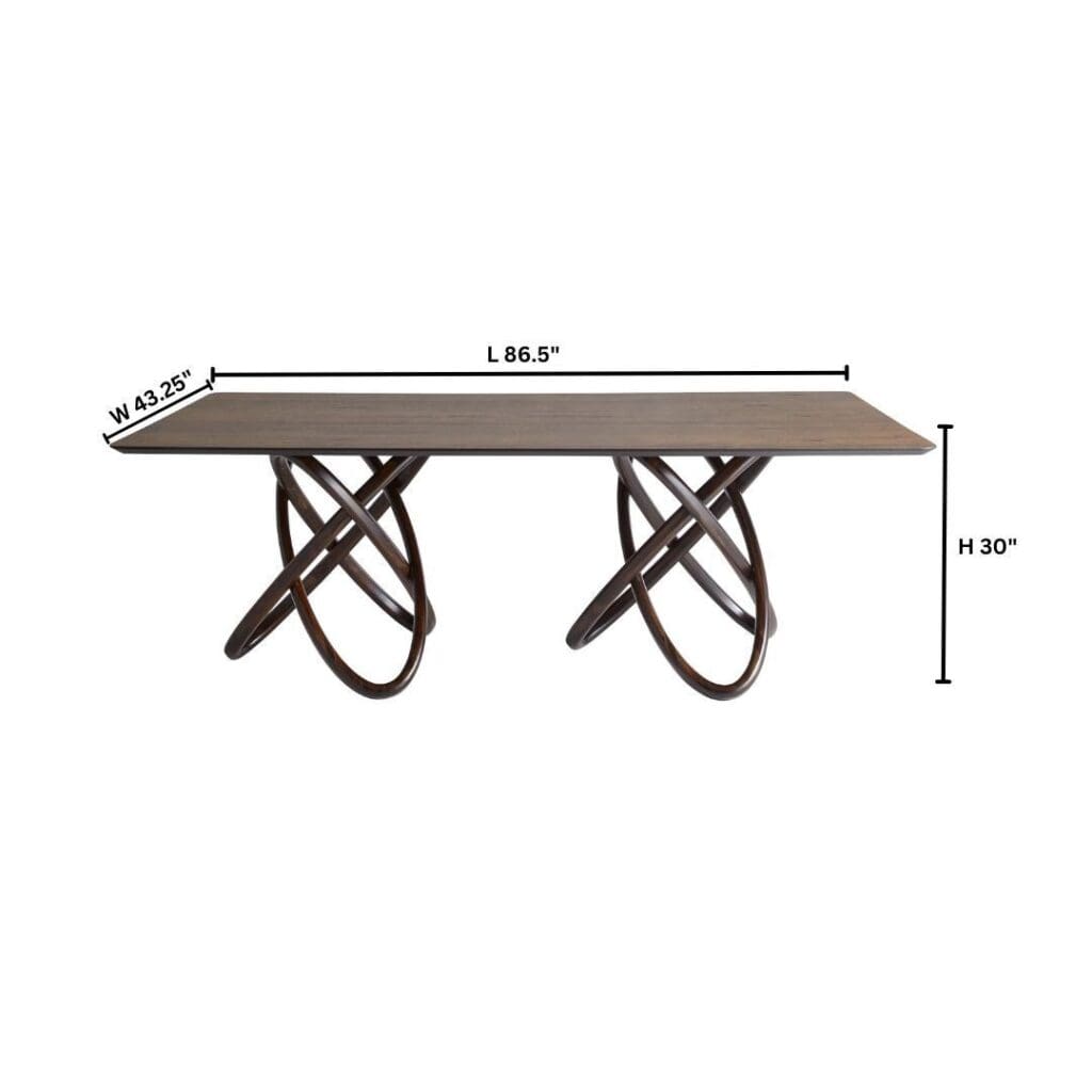 Cyan Design 11756 Elo Dining Table - Dark Brown And Natural