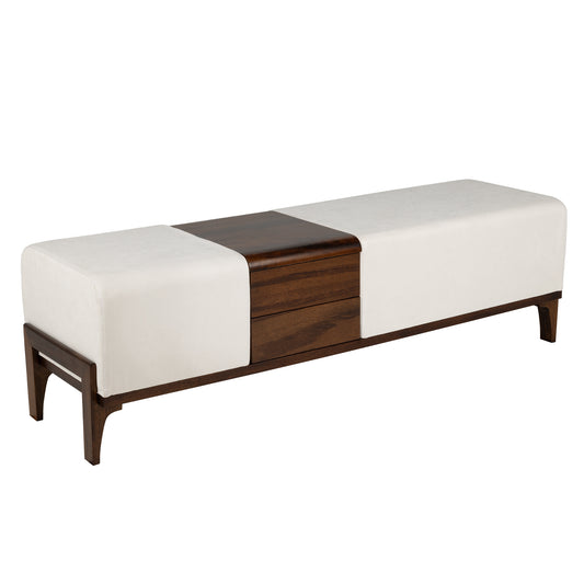 Cyan Design 11757 Noah Ottoman - Medium Brown