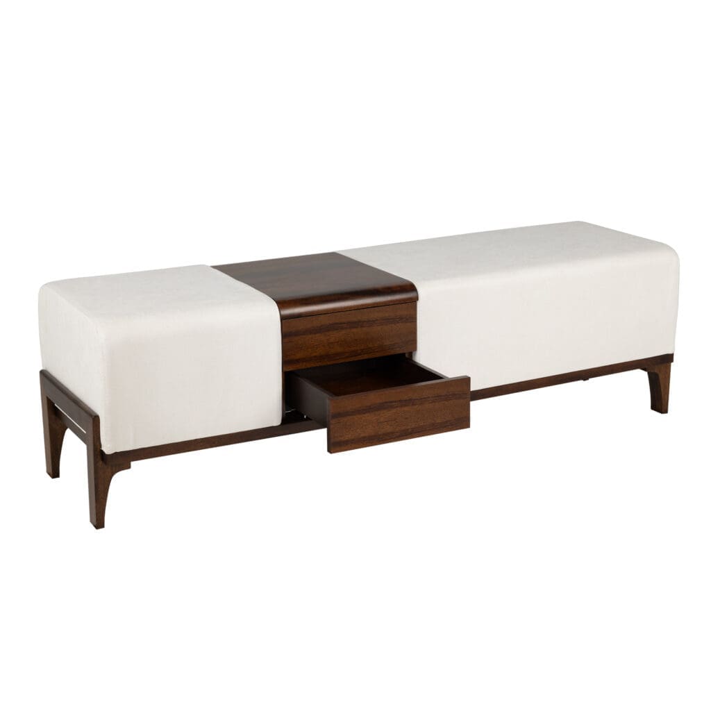 Cyan Design 11757 Noah Ottoman - Medium Brown