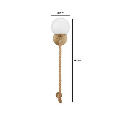 Cyan Design 11760 Rockport Wall Sconce - Brass