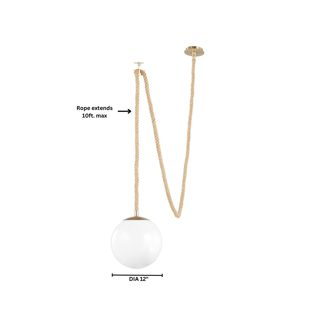 Cyan Design 11761 Rockport 1-Light Rockport 1-Light Pendant - Brass