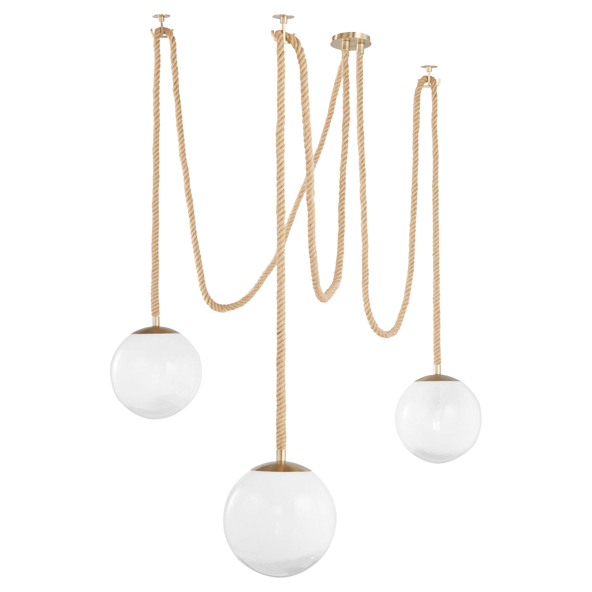 Cyan Design 11762 Rockport 3-Light Pendant - Brass