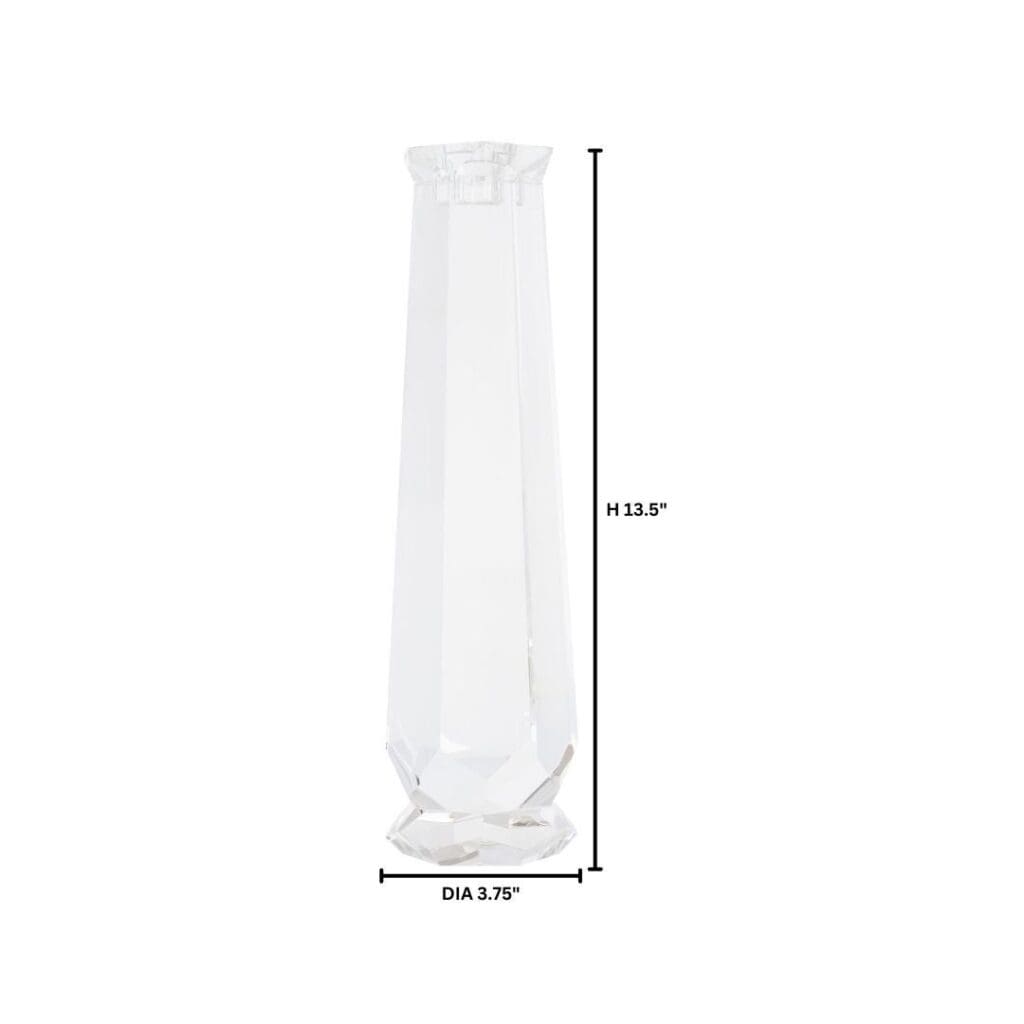 Cyan Design 11764 Faceted Candle Holder - Clear - Tall