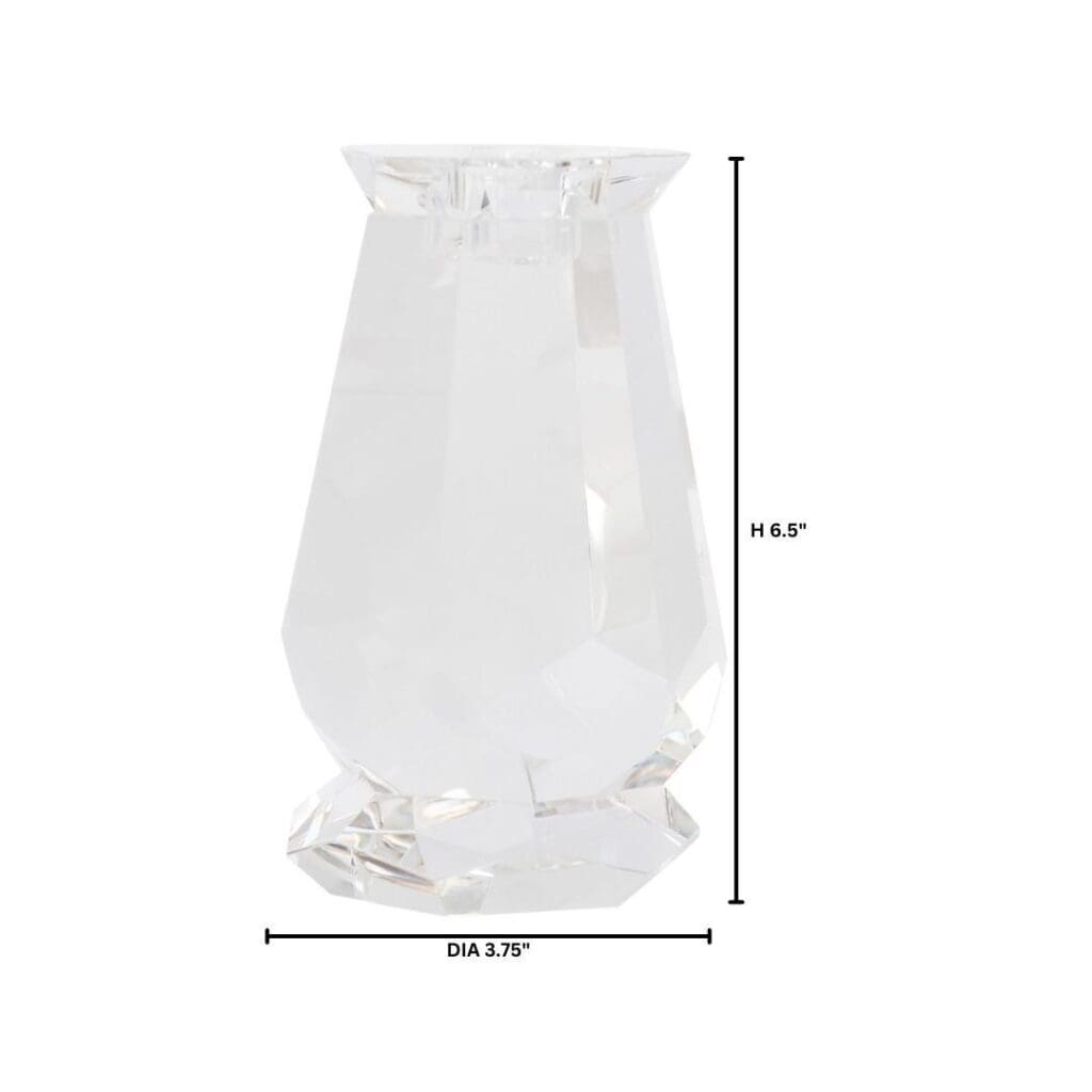 Cyan Design 11765 Faceted Candle Holder - Clear - Short