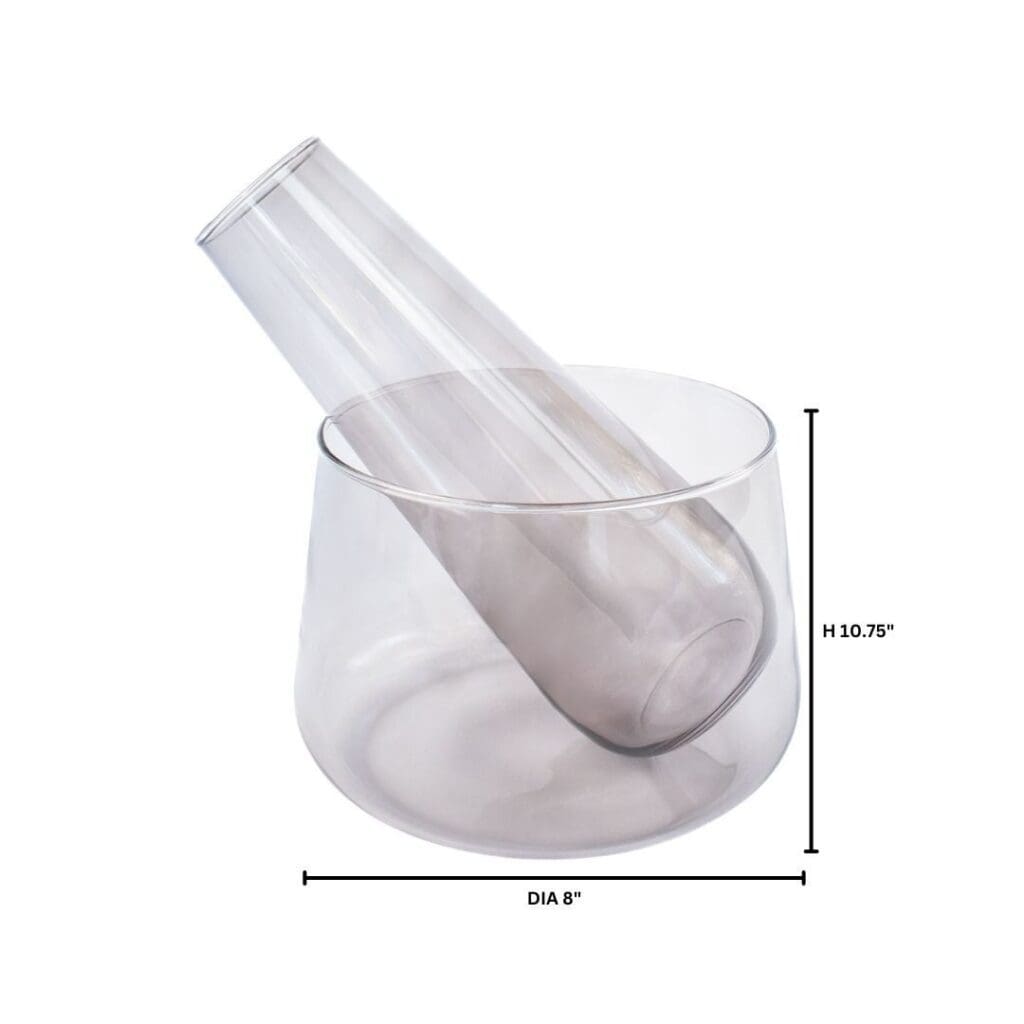 Cyan Design 11766 Serveware Water Drop Carafe & Bowl - Smoked