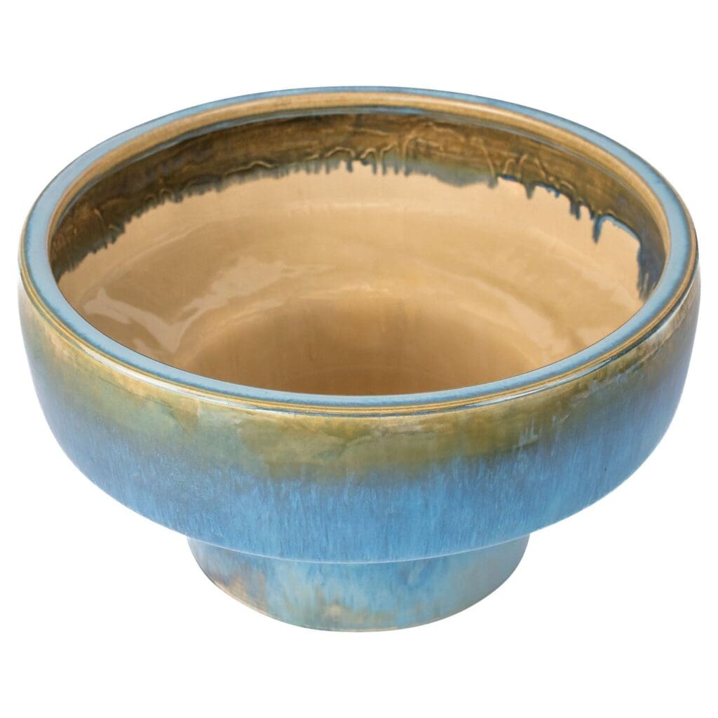 Cyan Design 11771 Elevated Bowl - Shellish Blue - Tall