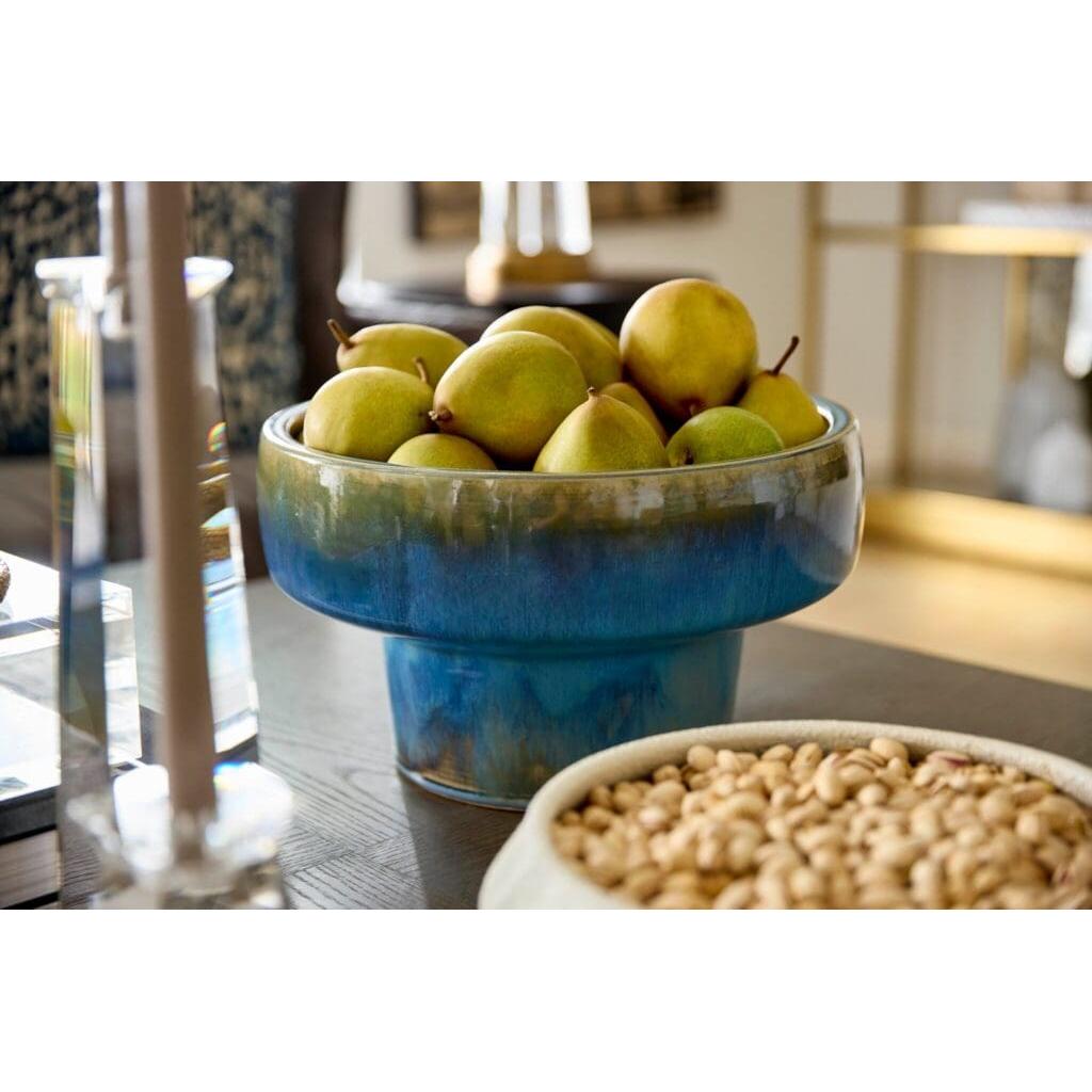 Cyan Design 11771 Elevated Bowl - Shellish Blue - Tall