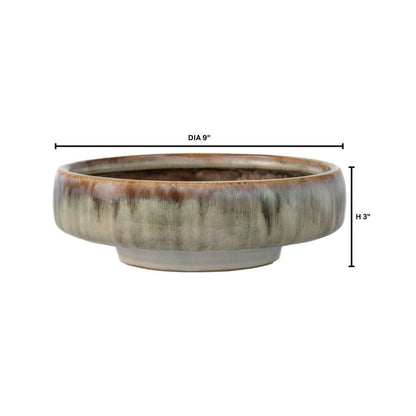 Cyan Design 11773 Elevated Bowl - Cascade Mocha - Low