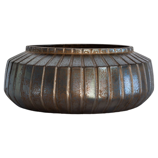 Cyan Design 11775 Ribbed Sweater Bowl - Crystal Bronze