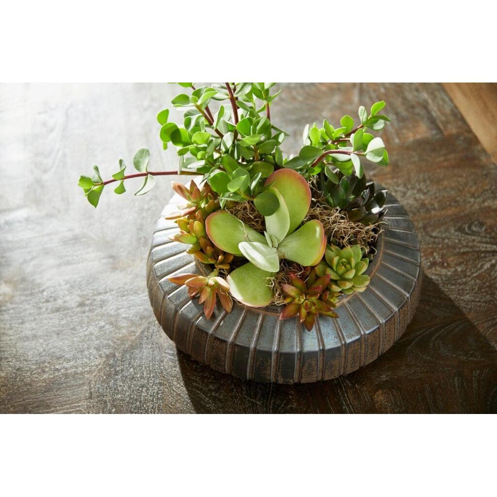 Cyan Design 11775 Ribbed Sweater Bowl - Crystal Bronze