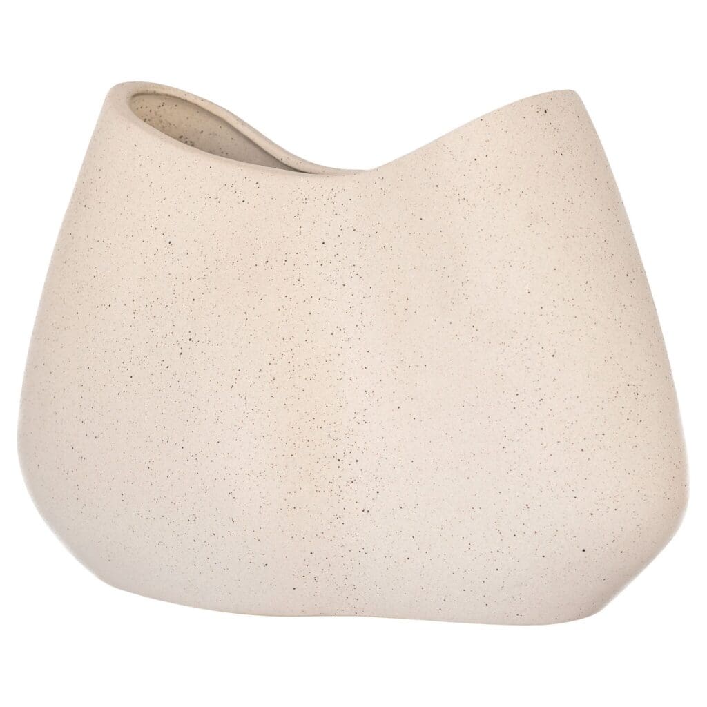 Cyan Design 11776 Organic Pinched Bowl Designed - Grainy White