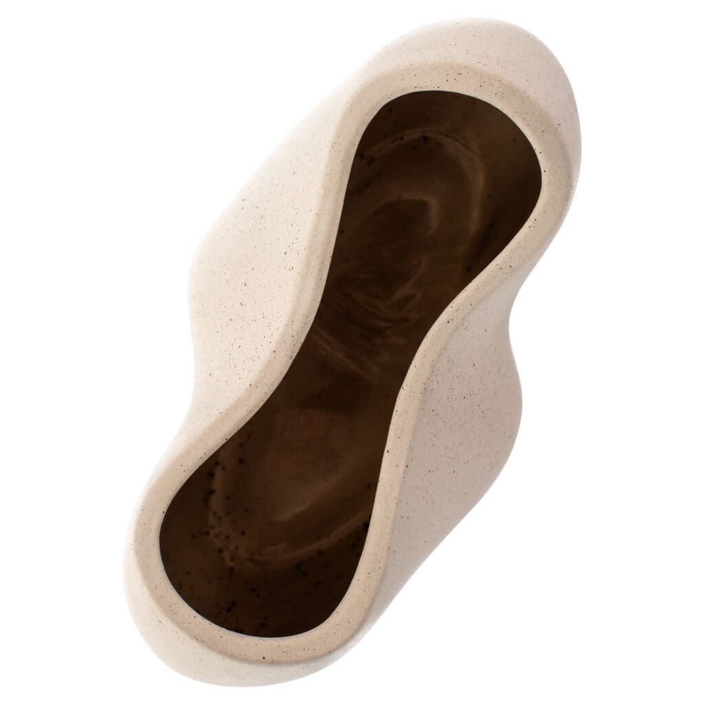 Cyan Design 11776 Organic Pinched Bowl Designed - Grainy White