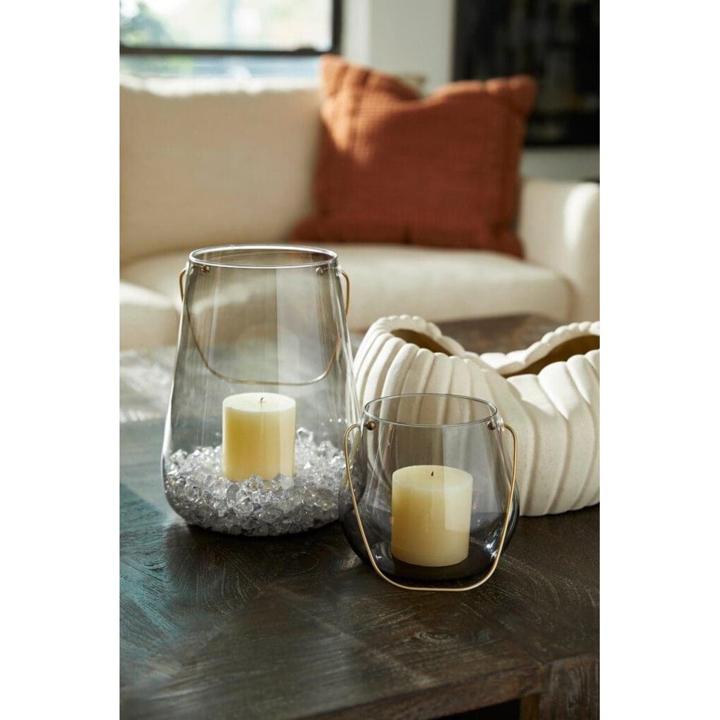 Cyan Design 11777 Organic Ribbed Bowl Designed - Grainy White