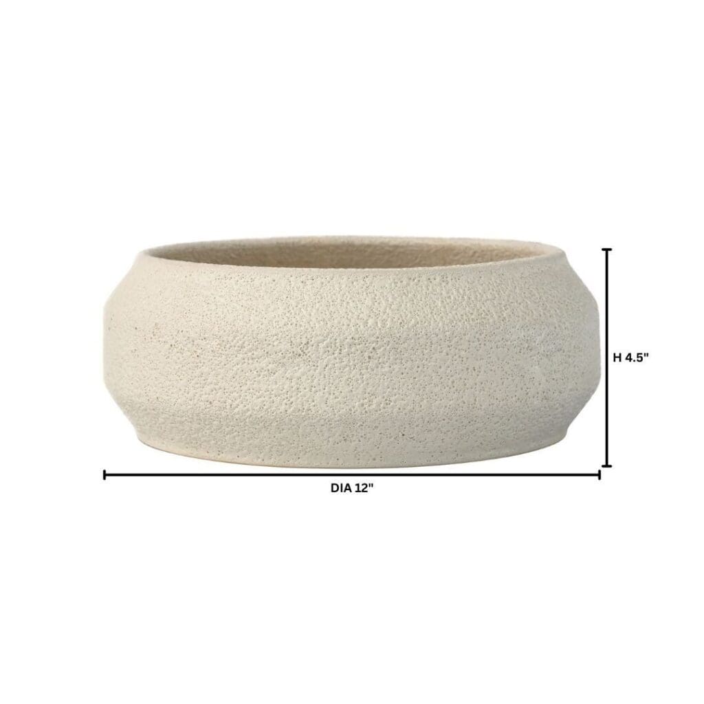 Cyan Design 11778 White onTerra Bowl - Porous White - Large