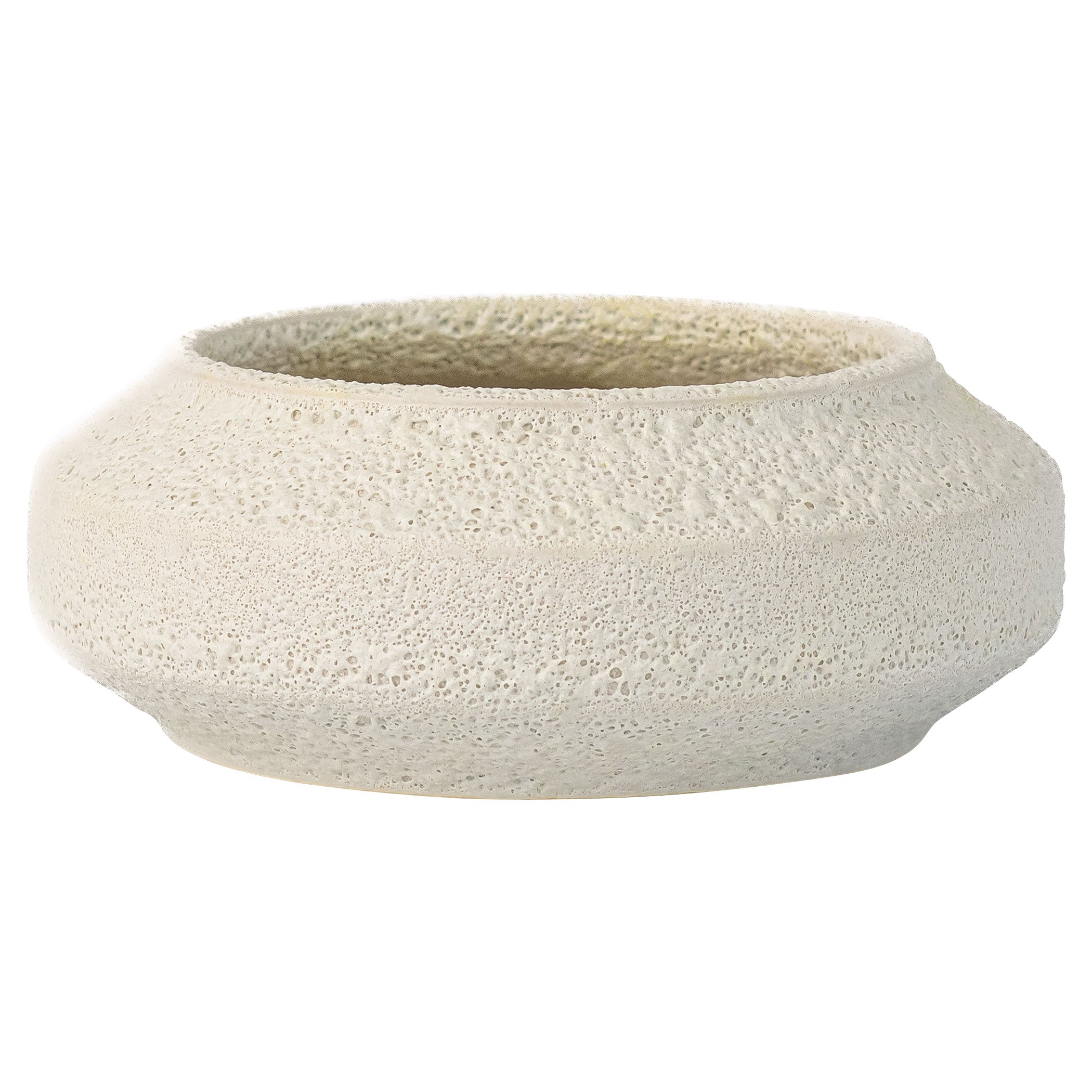 Cyan Design 11779 White on Terra Bowl - Porous White - Low