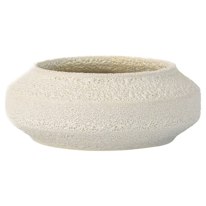 Cyan Design 11779 White on Terra Bowl - Porous White - Low