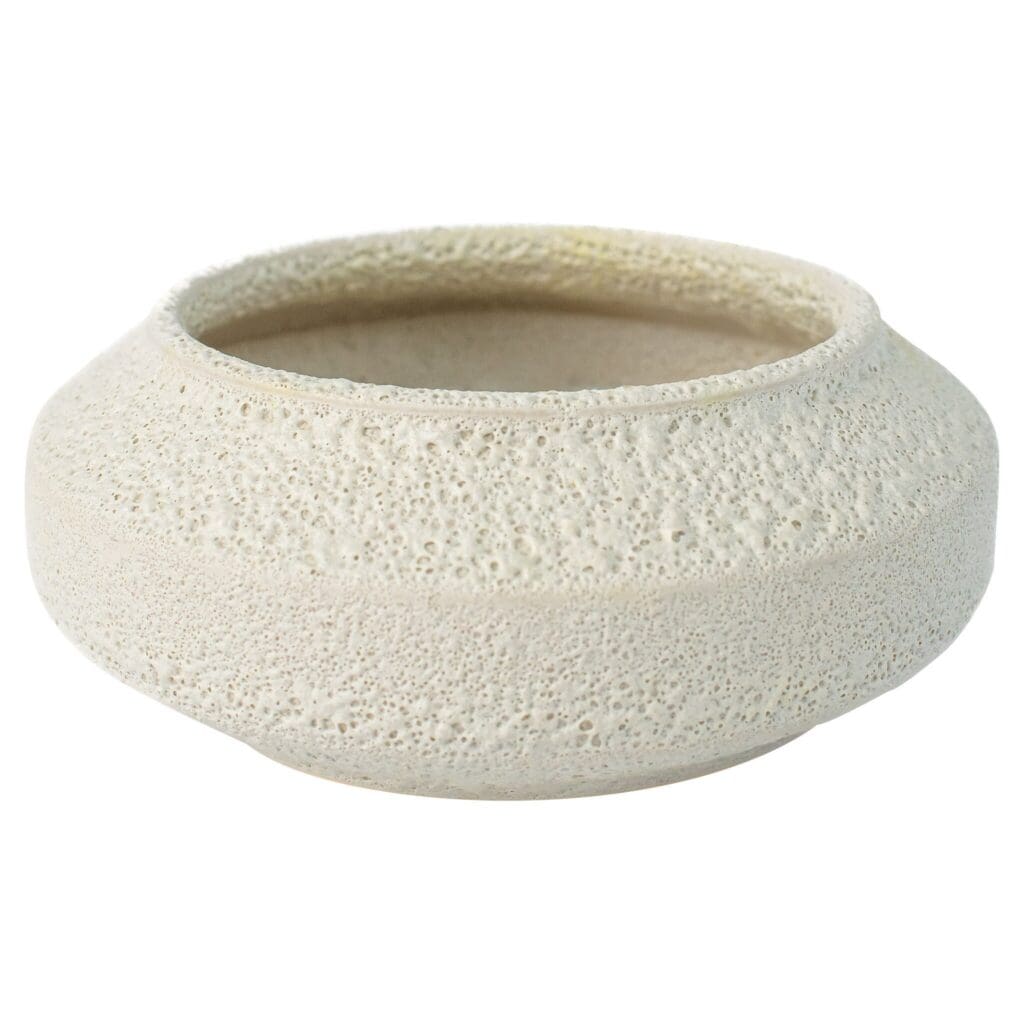 Cyan Design 11779 White on Terra Bowl - Porous White - Low
