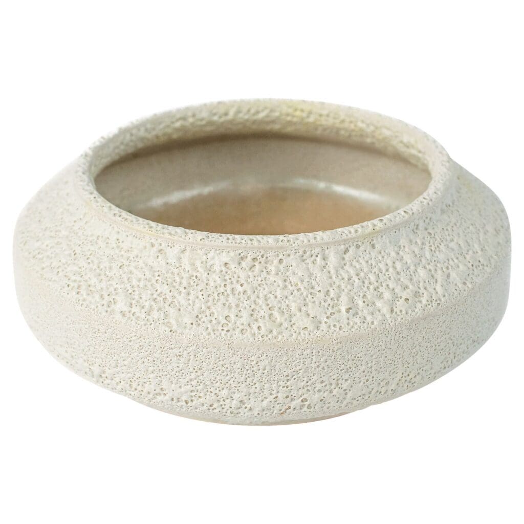 Cyan Design 11779 White on Terra Bowl - Porous White - Low