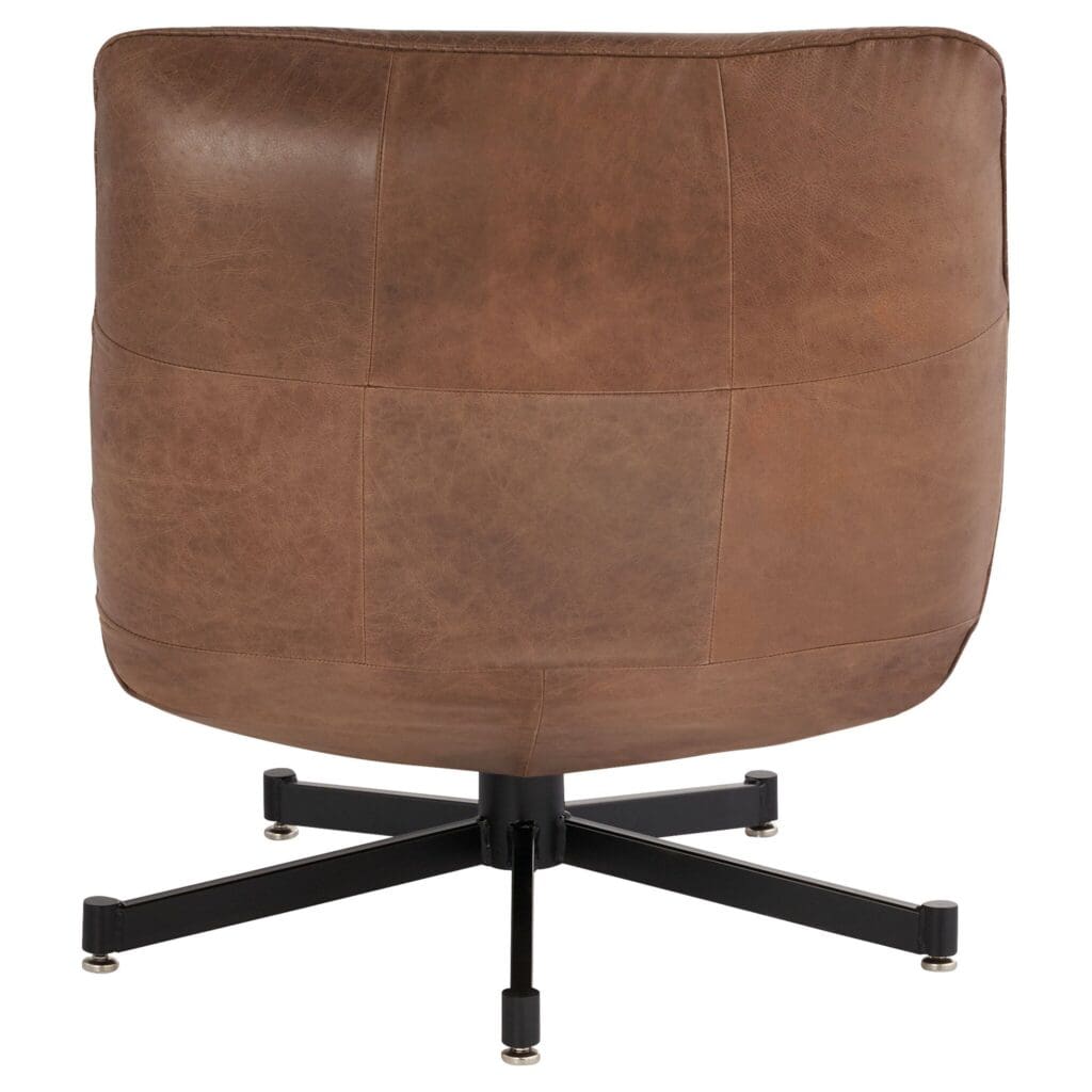 Cyan Design 11805 Eduarda Arm Chair - L-18051 - Medium Brown Distressed Leather